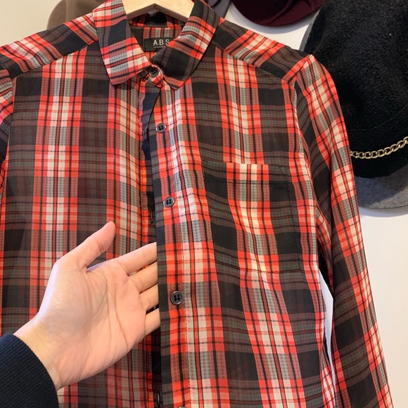 ABS plaid button down shirt - Picture 4 of 4